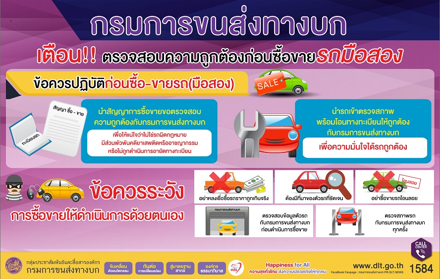 รถมือสองต้องเช็คอะไร